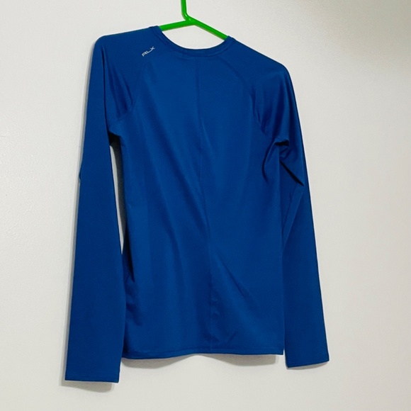 RLX Ralph Lauren Performance Long Sleeves Golf Jersey in Royal Blue - Picture 9 of 11